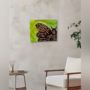 ONE OF ONE 16X20 “DEATH MOTH” PAINTING BY WRKNONIT.